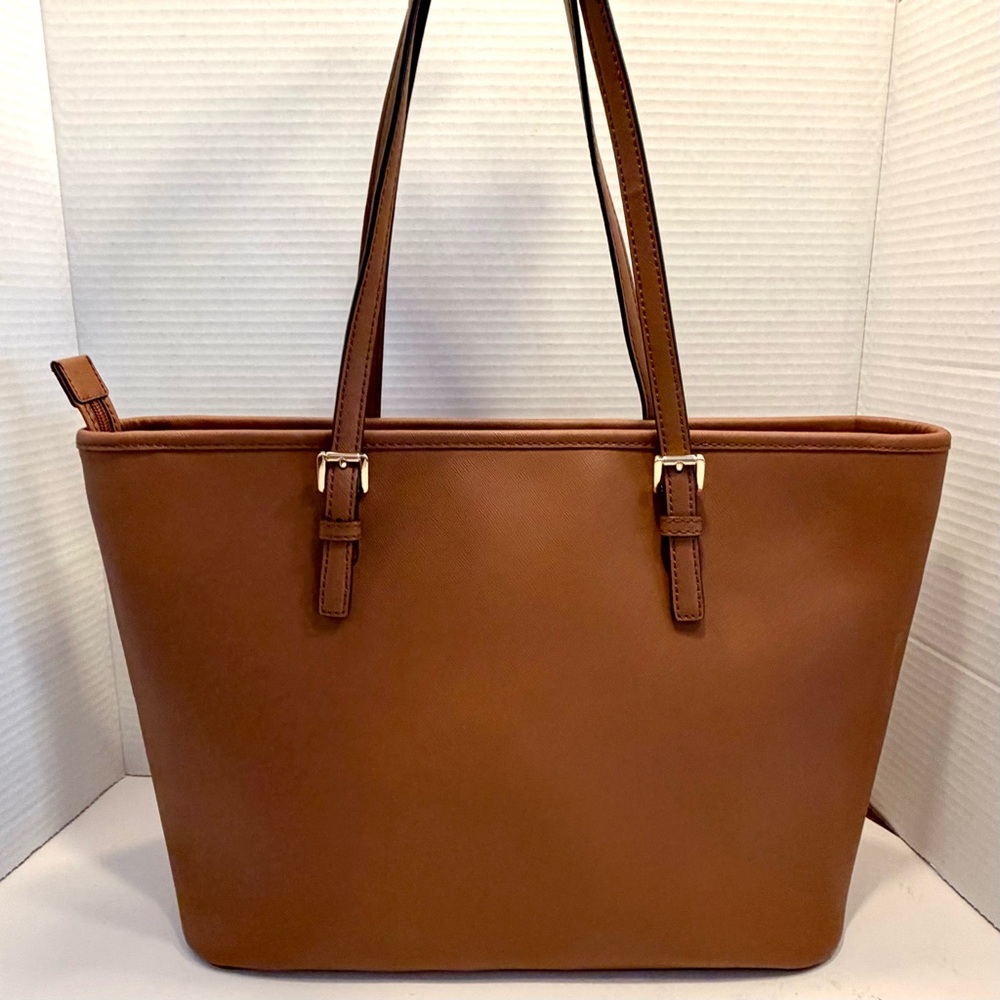 MICHAEL KORS Jet Set Saffiano Leather Tote Shoulder Bag - Picture 3 of 13
